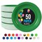 50 Count Emerald Green Paper Plates Elegant Disposable Party Celebrations for 7"